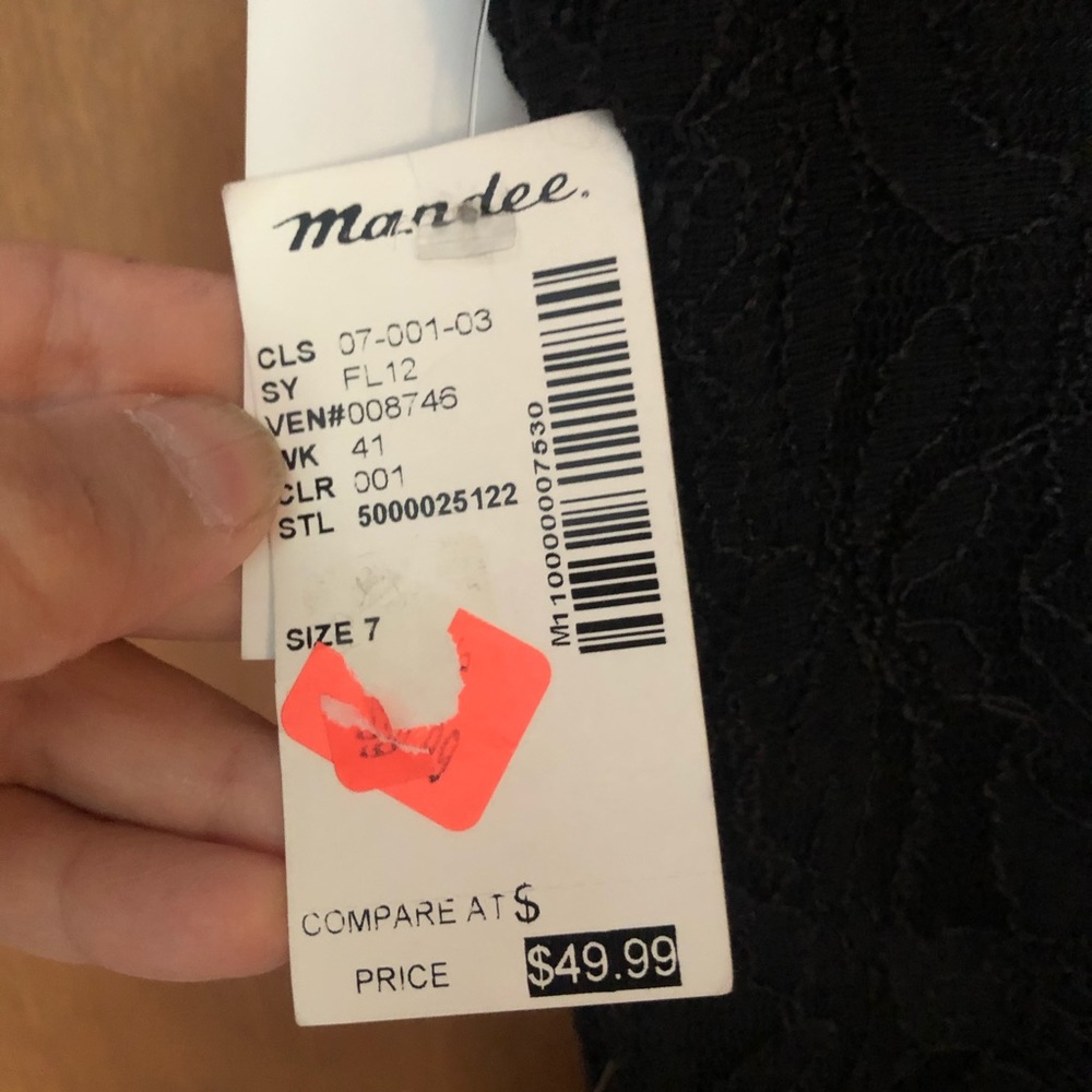 NWT Pearl collar little black dress - Picture 6 of 6